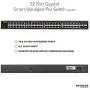 NETGEAR 52-Port Gigabit Ethernet Smart Switch (GS348T) - Managed with 4 x 1G SFP, Desktop/Rackmount, S350 Series