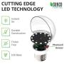 Sunco Lighting 6 Pack A19 LED Bulb with Dusk-to-Dawn, 9W=60W, 800 LM, 4000K Cool White, Auto On/Off Photocell Sensor - UL