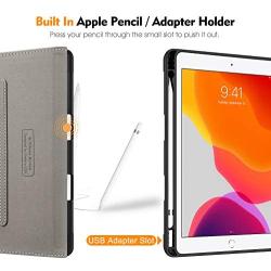 Fintie Folio Case for New iPad 8th Gen (2020) / 7th Generation (2019) 10.2 Inch - Multi-Angle Viewing Soft TPU Smart Stand Back Cover with Pocket, Pencil Holder, Auto Wake/Sleep, Starry Sky