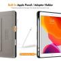 Fintie Folio Case for New iPad 8th Gen (2020) / 7th Generation (2019) 10.2 Inch - Multi-Angle Viewing Soft TPU Smart Stand Back Cover with Pocket, Pencil Holder, Auto Wake/Sleep, Starry Sky