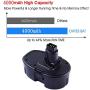 2Packs 18V 4000mAh High Capacity Replacement Battery Compatible with 18V Battery DC9096 DC9098 DC9099 Cordless Drill