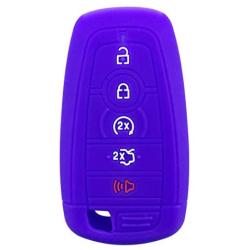 Coolbestda Silicone 5buttons Smart Key Fob Protector Remote Cover Case Keyless Jacket for Ford Mustang Fusion Raptor F250 F350 F450 F550 Edge Explorer Expedition M3N-A2C93142600