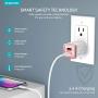 iPhone Charger Set, Overtime Apple MFi Certified Lightning Cable with Dual USB Wall Adapter 2.4 AMP Compatible w/iPhone 11 Pro Max XS XR X 8 7 6S 6 Plus SE AirPods iPad (Rose Gold/White, 4ft)