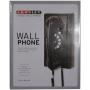 Crosley CR55-BK Wall Phone with Push Button Technology, Black