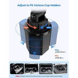 Cup Holder Phone Mount, Mpow Adjustable Cup Holder Car Mount Compatible with iPhone 12, 11, 11 Pro, 11 Pro Max, XS Max, XS, XR, Galaxy S20 Ultra, S20+, S20 and More