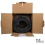 trueCABLE Cat6 Plenum (CMP), 1000ft, Black, 23AWG 4 Pair Solid Bare Copper, 550MHz, ETL Listed, Unshielded Twisted Pair (UTP), Bulk Ethernet Cable