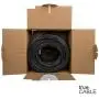 trueCABLE Cat6 Plenum (CMP), 1000ft, Black, 23AWG 4 Pair Solid Bare Copper, 550MHz, ETL Listed, Unshielded Twisted Pair (UTP), Bulk Ethernet Cable