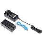 Bamboo Universal Multi Device Charging Organizer, 4-USB Port Charging Strip for Smartphones, Tablets, and Laptops, Charging Strip and AC Power Supply Only