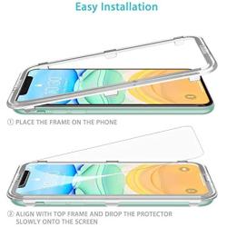 Syncwire Screen Protector for iPhone 11, iPhone XR (3-Pack), Anti-Fingerprint Tempered Glass Screen Protector (9H Hardness, 6X Stronger, Installation Frame, Bubble Free) [Not Edge to Edge]
