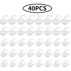 Anti-slip Silicone Fingertip Protectors Guitar Finger Guards 5 Sizes Finger Protection Covers Caps for Stringed Instruments Guitar Mandolin Bass Counting Sewing, 5 Sizes (Transparent)