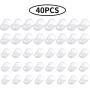 Anti-slip Silicone Fingertip Protectors Guitar Finger Guards 5 Sizes Finger Protection Covers Caps for Stringed Instruments Guitar Mandolin Bass Counting Sewing, 5 Sizes (Transparent)