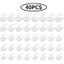 Anti-slip Silicone Fingertip Protectors Guitar Finger Guards 5 Sizes Finger Protection Covers Caps for Stringed Instruments Guitar Mandolin Bass Counting Sewing, 5 Sizes (Transparent)