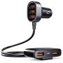 Car Charger 【5 Multi Ports】 Car Charger Adapter, 31W 6.2A 【Fast】 USB Car Charger Compatible with iPhone 12/11/Xs Max/Xs/X/XR/8/7/Plus, iPad Pro/Air 2/Mini, Galaxy, Tablets and Other USB Devices
