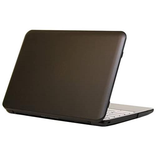 mCover Hard Shell Case for 11.6'' HP Chromebook 11 G4 EE / G5 EE laptops (Part no. V2W29UT / V2W30UT / 1FX81UT / 1FX82UT) (with Co-Molded Rubber Edges, a 180-degree Hinge) (Black)