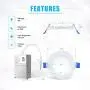 Ensenior 1 Pack 4 Inch Ultra-Thin LED Recessed Ceiling Light with Junction Box, 6000K Clear White, 9W 75W Eqv, Dimmable Downlight, 750LM High Brightness - ETL Certified Ensenior 1 Pack 4 Inch Ultra-Thin LED Recessed Ceiling Light with Junction Box, 6000K Clear White, 9W 75W Eqv, Dimmable Downlight, 750LM High Brightness - ETL Certified