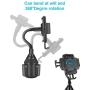 Lorima Car Cup Holder Phone Mount with A Long Flexible Neck for Cell Phones iPhone 11 Pro Max/SE/XS/Max/X/8/7 Plus/Galaxy/Google Pixel