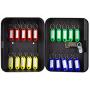 Key Safe Security Box Locker, Wall Mounted Key Holder Box 20 Key Lock Box Home Combination Password Metal Lock Key Safe Box Lockable