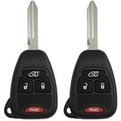 Keyless2Go Replacement for Keyless Entry Remote Car Key Vehicles That Use 4 Button M3N5WY72XX - 2 Pack