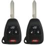 Keyless2Go Replacement for Keyless Entry Remote Car Key Vehicles That Use 4 Button M3N5WY72XX - 2 Pack