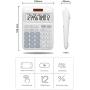 Calculator,ONXE DC116 Standard Function Desktop Calculator with Dual Power Supply and 12-bit Large Display (Black)