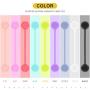 18 Pieces Magnetic Cable Ties Silicone Cord Winder Magnetic Cable Clips Headphone Cables USB Charging Cords Hanging Holding Keychain Stuff Reusable Twist Ties for Cord Wraps, Home, School, Office