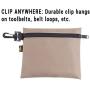 CLC Custom Leathercraft 1100 Multi-Purpose Clip-on Zippered Poly Bags, 3 Pack