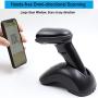 TEEMI 1D 2D Bluetooth Barcode Scanner with USB Cradle Data Receiver Charge Station, GS1 QR PDF417 Wireless Automatic Omnidirectional Screen Scanning