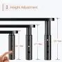 PUTORSEN Monitor Stand Riser with Vented Metal 3 Height Adjustable Monitor Stand for Computer, Laptop, iMac, PC, Printer, Desktop Ergonomic Monitor Riser Stand with Non-Skid Rubber