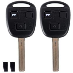 ECCPP Replacement fit for Uncut Keyless Entry Remote Key Fob Lexus LS430/ ES330 HYQ12BBT (Pack of 2)