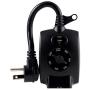 GE Sensing Timer, Plug-in, Outdoor, Weather Resistant, Dusk to Dawn, Daily Cycle, 2-4-6-8 Hours After Dark, 1 Grounded Outlet, for Landscape, Security, Seasonal Lighting, LED, 10241, Black