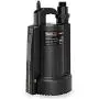 Submersible Water Pump, TACKLIFE Utility Pump, 1/3 Output HP, Automatic Sensor Switch, Max.2500 GPH, Up to 25ft, 10ft Cord, 3/4 in Adapter Check Valve