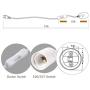 JACKYLED Extension Hanging Lantern Cord Cable UL 12Ft E26 E27 Socket On/Off Button Plug in Pendant Lighting for Kitchen Bedroom Plant Growth Light