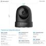 Amcrest 4MP UltraHD Indoor WiFi Camera, Security IP Camera with Pan/Tilt, Two-Way Audio, Night Vision, Remote Viewing, Dual-Band 5ghz/2.4ghz, 4-Megapixel @~20FPS, Wide 120° FOV, IP4M-1051B (Black)