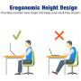 Besign Adjustable Laptop Stand, Ergonomic Riser Notebook Computer Holder Stand Compatible with Air, Pro, Dell XPS, HP, Lenovo More 10-15.6'' Laptops, White