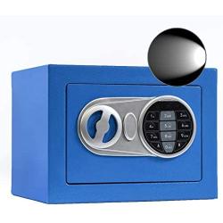 Sdstone Security Safe Box with Induction Light,Electronic Digital Securit Safe with Keypad, Wall or Cabinet Anchoring Design -Protect Cash Money, Jewelry, Passports-for Home, Business ，0.23 Cubic Feet