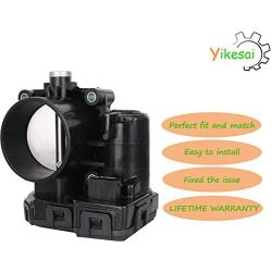 04861661AA Electronic Throttle Body Assembly with IAC TPS Replacement for Jeep Wrangler Chrysler Pacifica V6 3.8L Jeep Grand Cherokee Commander Dodge Ram 1500 Dakota Nitro V6 3.7L Replace 04861661AB