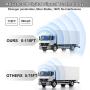 Fookoo 1080P Wireless Backup Camera System with Recording, 7'' HD Split Screen Monitor with Touch Button IP69 Waterproof Rear View Camera Digital Signal Parking Lines for RV/Truck/Trailer/Van