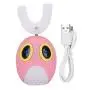 U‑Shaped Children Electric Sonic Toothbrush,Silicone U-Shaped Head Automatic Toothbrush Children 3 Cleaning Modes Memory Function Toothbrush(#1-1)