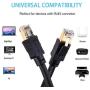 Cat8 Ethernet Cable 1ft, Aifxt Heavy Duty High Speed 26AWG Cat8 LAN Network Cable 40Gbps 2000Mhz with Gold Plated RJ45 Connector, Weatherproof SSTP UV Resistant for Router, Modem, Xbox