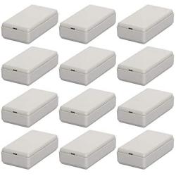 Fielect 12pcs Electronic Junction Box ABS Plastic Junction Project Box Enclosure Circuit Board Small Box 48x27x14mm White