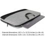 Ytonet Laptop Case, 15.6 inch TSA Laptop Sleeve Water Resistant Durable Computer Carrying Case for 15.6 inch HP, Dell, Lenovo, Asus Notebook, Gifts for Men Women, Grey