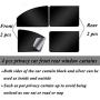 ZATOOTO Car Side Window Sun Shades - 4 Pcs Front Rear Magnetic Privacy Sunshades Black Silver SUV Windshield Curtain for Baby Kids
