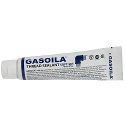 Gasoila Soft-Set Pipe Thread Sealant with PTFE Paste, Non Toxic, -100 to 600 Degree F, 2 oz Tube