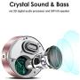 XLEADER SoundAngel (3rd Gen) 5W Touch Bluetooth Speaker with Waterproof Case, 15h Music, Louder Crystal HD Sound, Premium Mini Portable Bluetooth Speaker for iPhone iPad Tablet Shower, Rose Gold