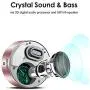 XLEADER SoundAngel (3rd Gen) 5W Touch Bluetooth Speaker with Waterproof Case, 15h Music, Louder Crystal HD Sound, Premium Mini Portable Bluetooth Speaker for iPhone iPad Tablet Shower, Rose Gold