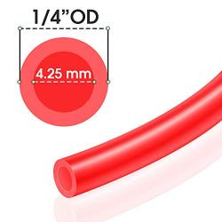 Tailonz Pneumatic Air Line 1/4 inch od Red Pneumatic Nylon Tube 32.8ft Air Brake Tubing Nylon Hose