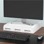 Mind Reader PC, Laptop, IMAC Monitor Stand and Desk Organizer, White