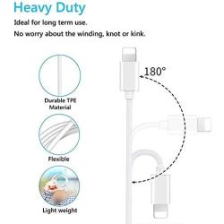 [Apple MFi Certified] AUX Cord for iPhone, Lightning to 3.5mm AUX Audio Stereo Cable Compatible with iPhone 12/12 Pro/11/XS/XR/X 8 7 6/iPad, iPod to Car Stereo/Speaker/Headphone, Support iOS 14(White)