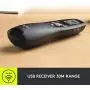Logitech Professional Presenter R800, Wireless Presentation Clicker Remote with Green Laser Pointer and LCD Display, Black