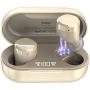 TOZO T12 Wireless Earbuds Bluetooth Headphones Premium Fidelity Sound Quality Wireless Charging Case Digital LED Intelligence Display IPX8 Waterproof Earphones Built-in Mic Headset for Sport Champange